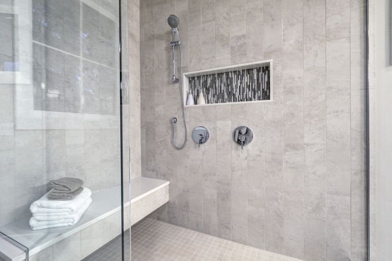 Shower with Space-saving Niche